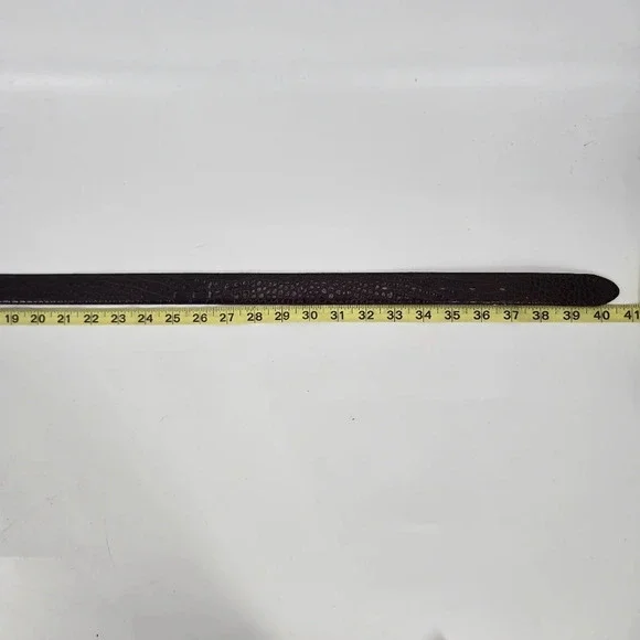 FOSSIL Vintage 1997 leather croc pattern with brass buckle size M - Picture 8 of 9